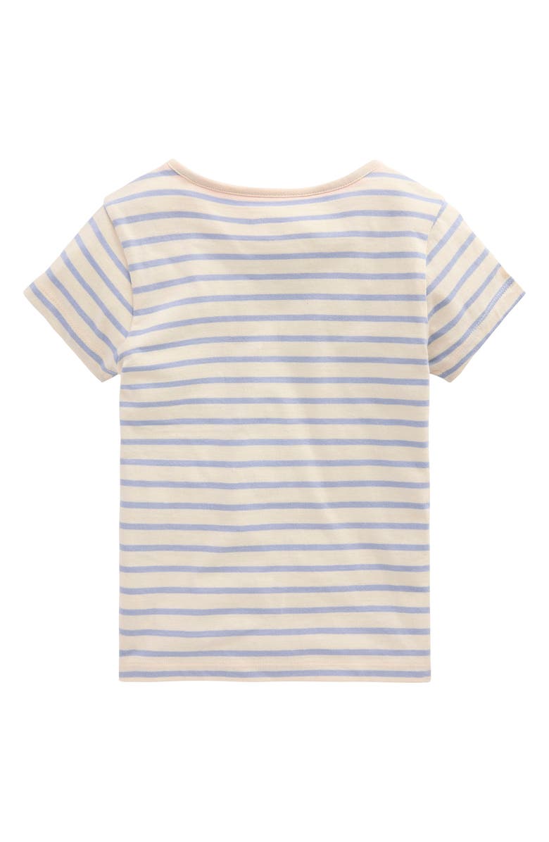 Mini Boden Kids' Stripe Ice Cream Cone Appliqué Cotton Graphic T-Shirt, Alternate, color, 
