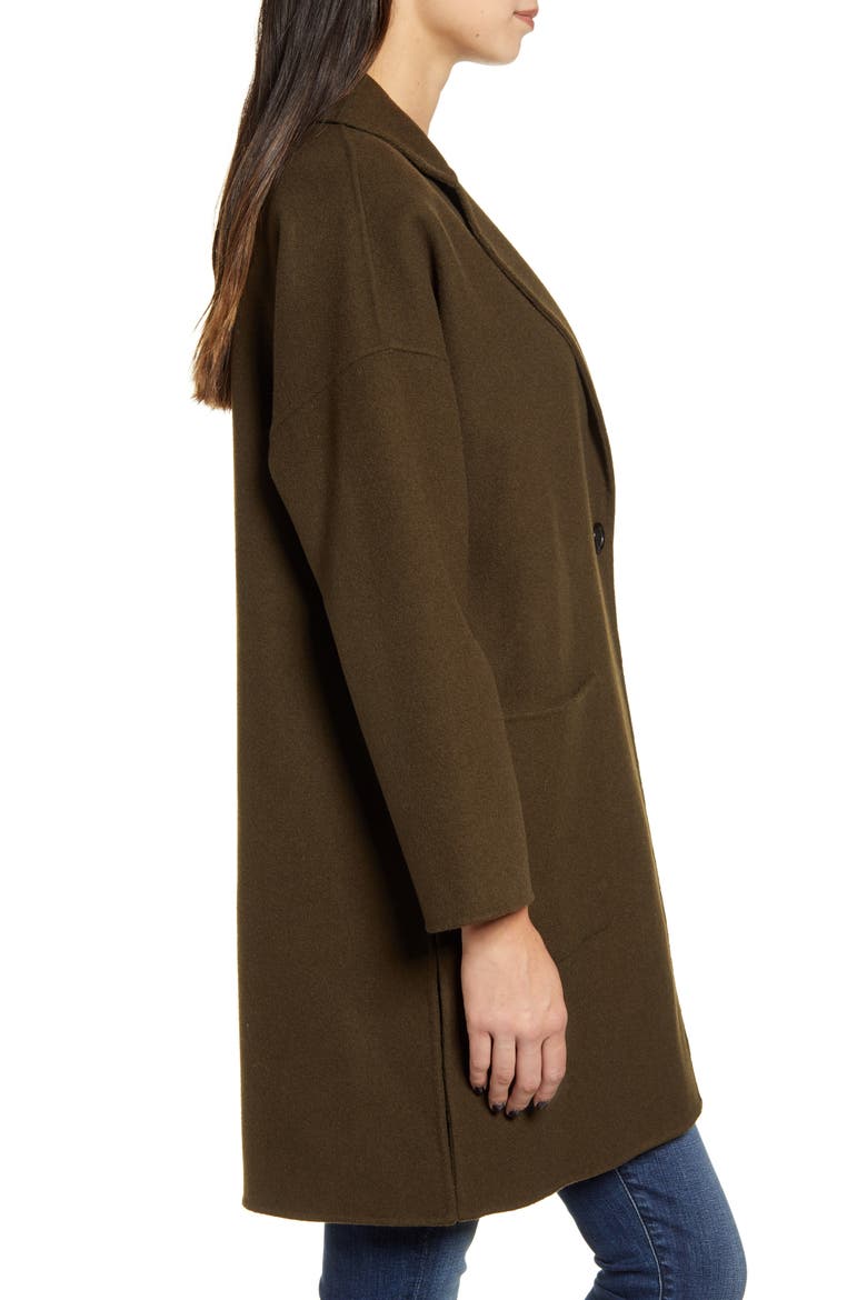 Everest Longline Coat, Alternate, color, OLIVE