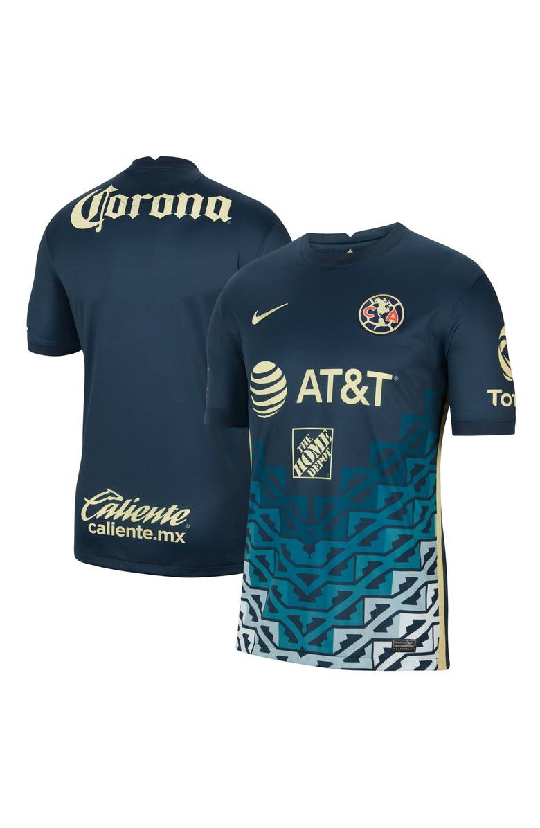 Nike Men's Nike Navy Club America 2021/22 Away Breathe Stadium Replica Jersey, Alternate, color,