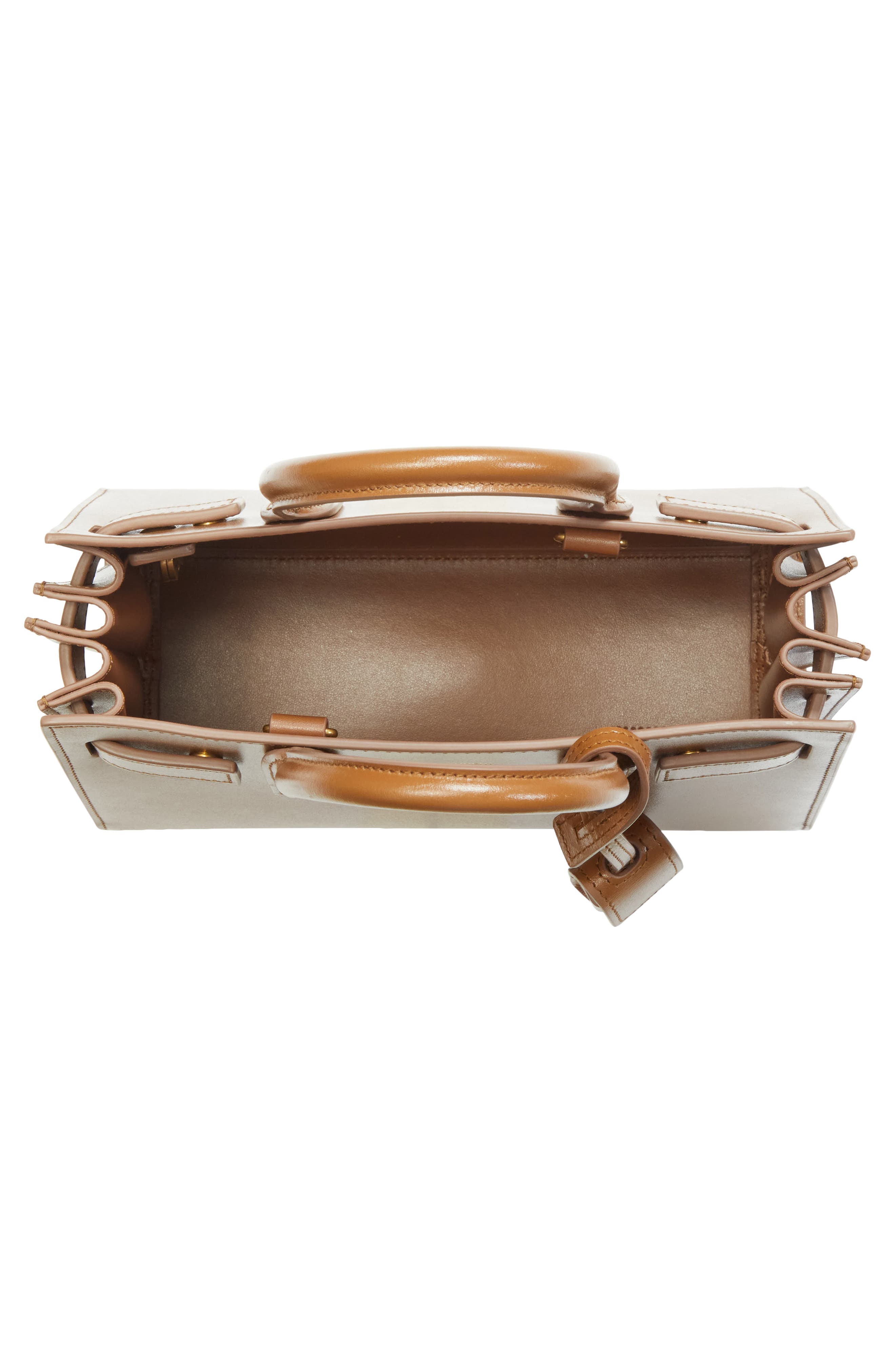 Saint Laurent Nano Sac de Jour Leather Tote, Alternate, color, Fox