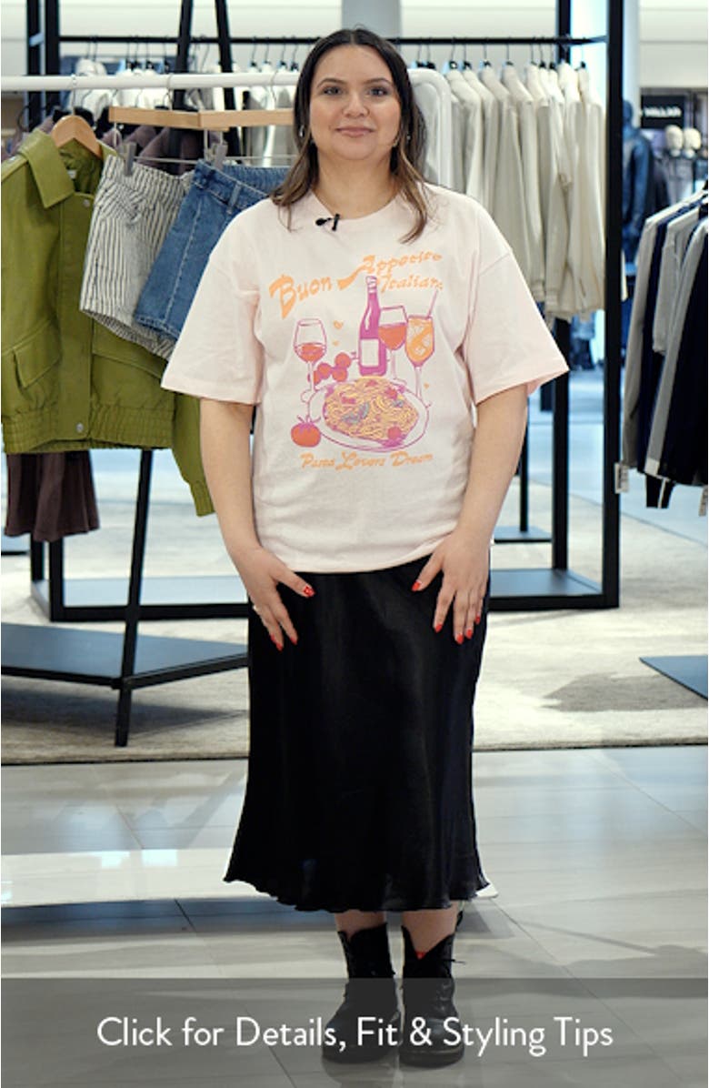 Buon Appetito Cotton Graphic T-Shirt, sales video thumbnail