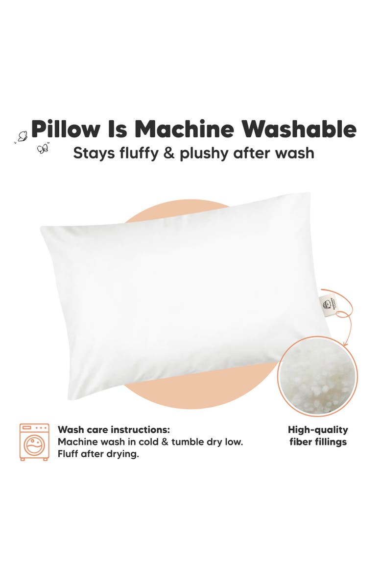 1pk Toddler Pillow, Alternate, color, Soft White
