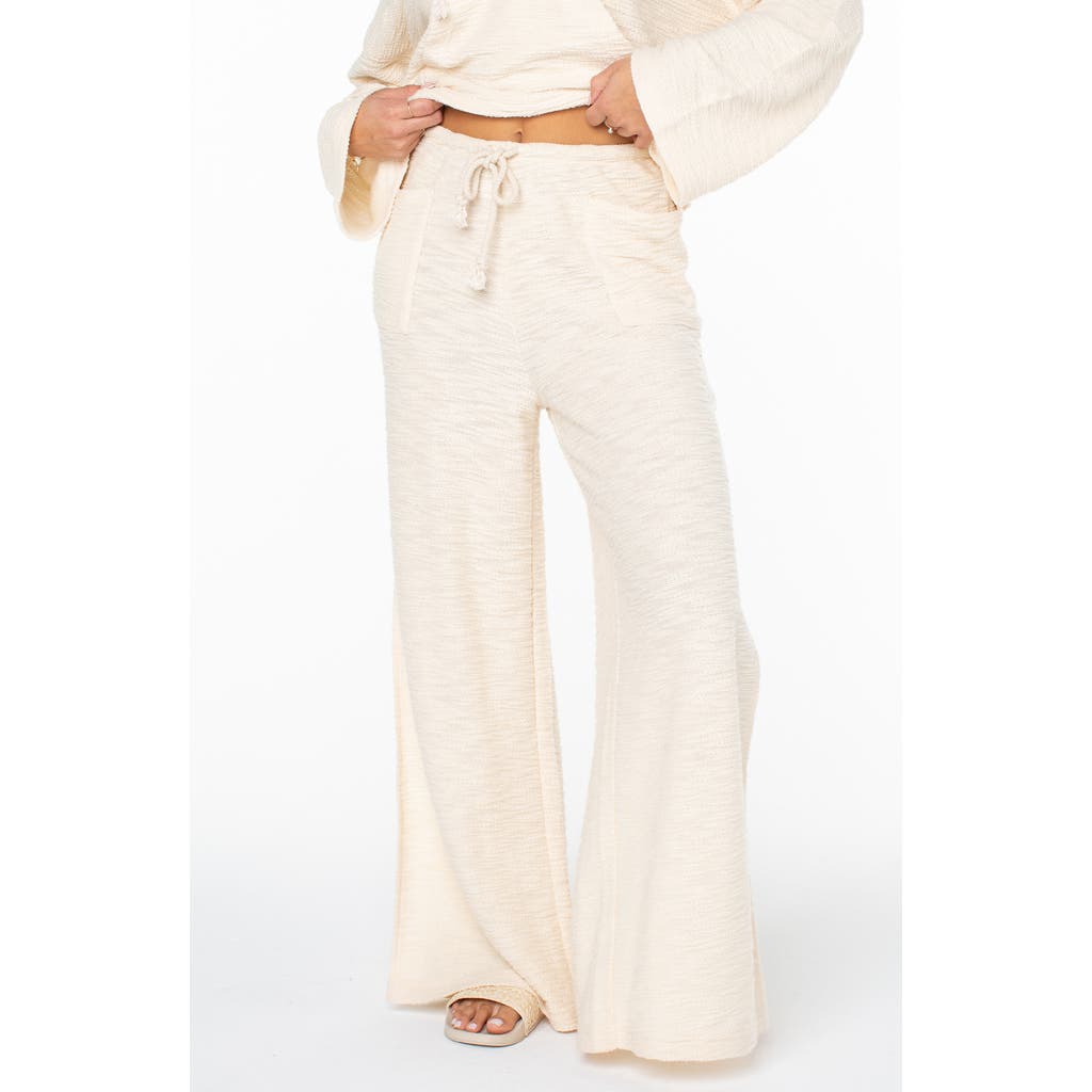 Roxy Beach Breeze Split Hem Pants in Parchment