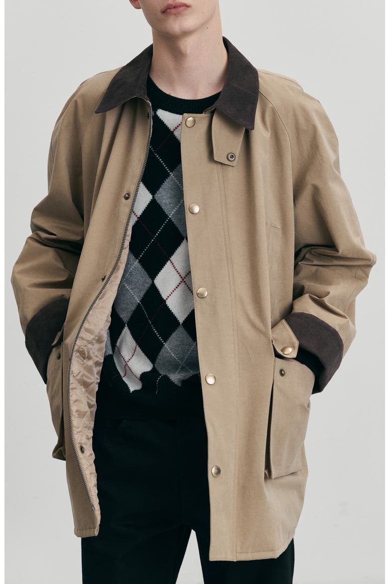 Gender Inclusive Waxed Cotton Hunting Jacket, Main, color, BEIGE