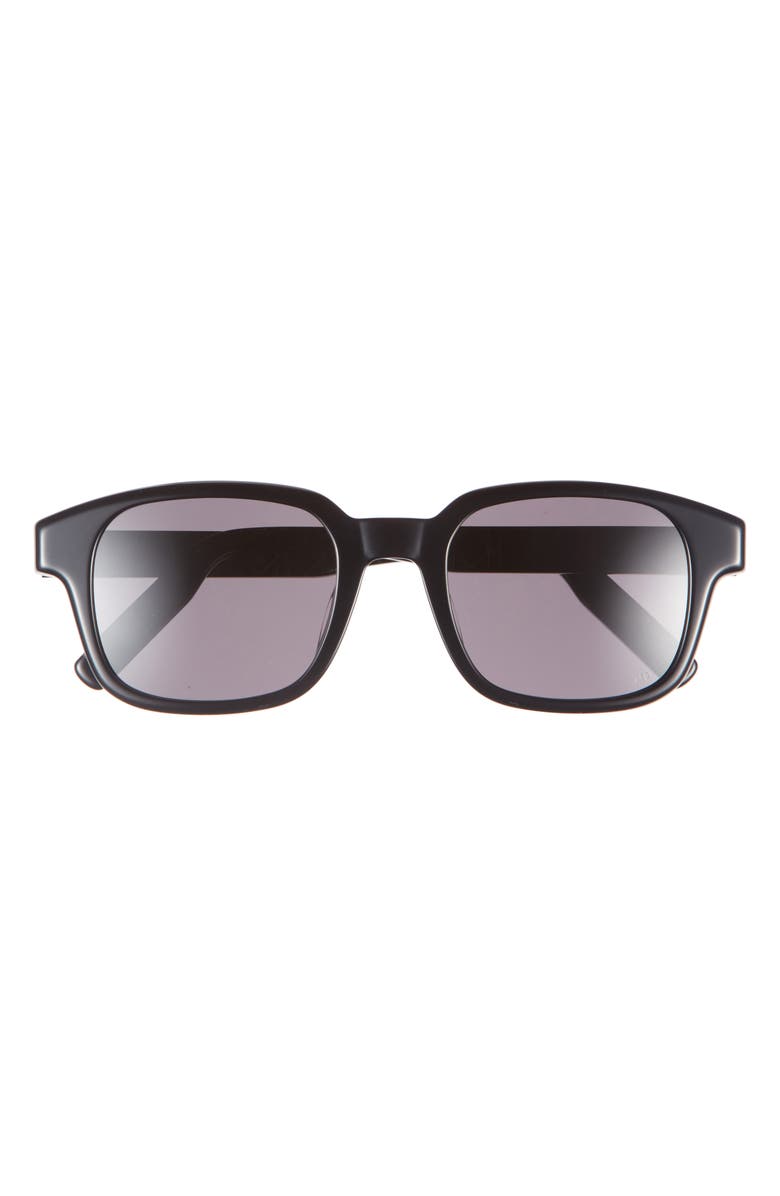 DIOR CD Icon S4I 51mm Square Sunglasses, Main, color, Shiny Black / Smoke