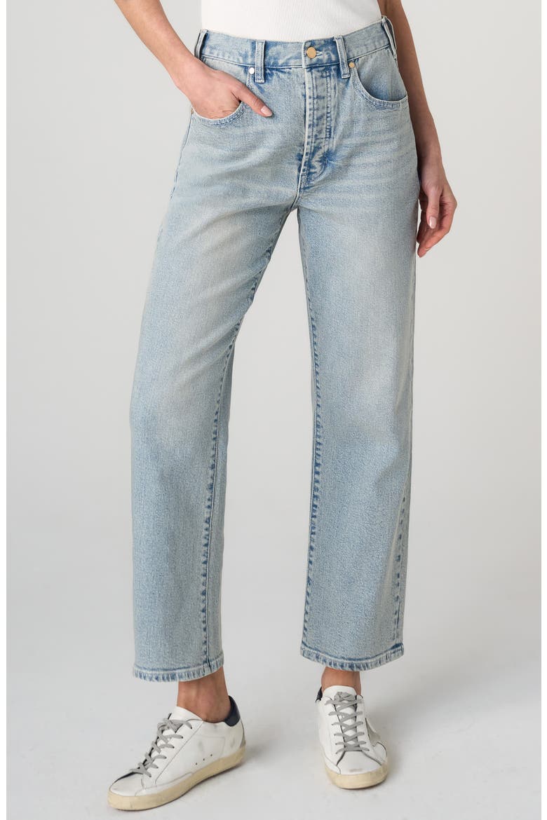 Maisie High Waist Straight Leg Jeans, Main, color, PRAIRIE MIST