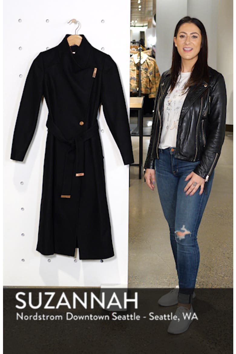 Ted Baker Londer Midi Wool Wrap Coat video