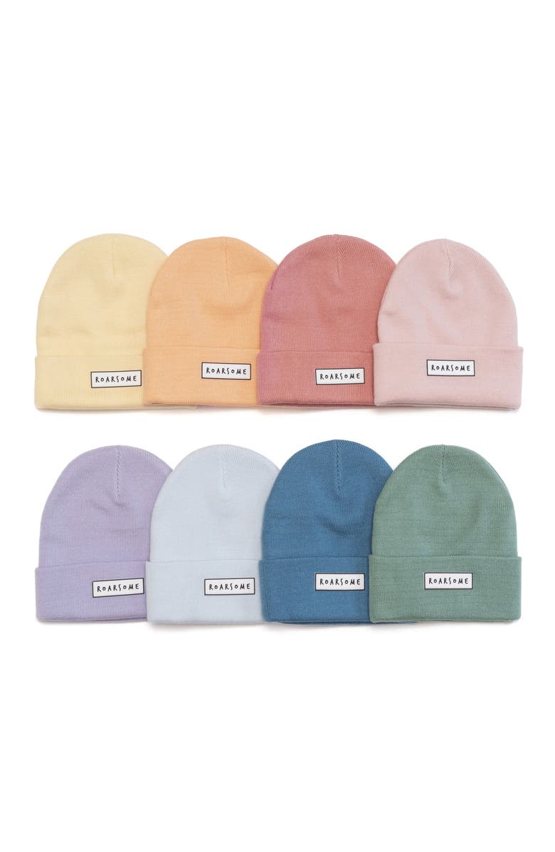 Roarsome Kid's Beanie, Alternate, color, Blue