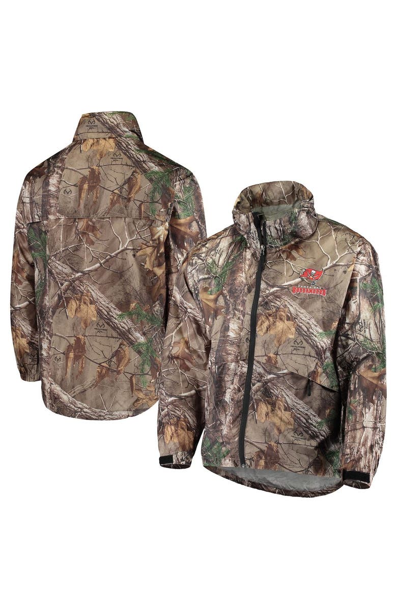 DUNBROOKE Men's Dunbrooke Realtree Camo Tampa Bay Buccaneers Circle Sportsman Waterproof Packable Full-Zip Jacket, Main, color,