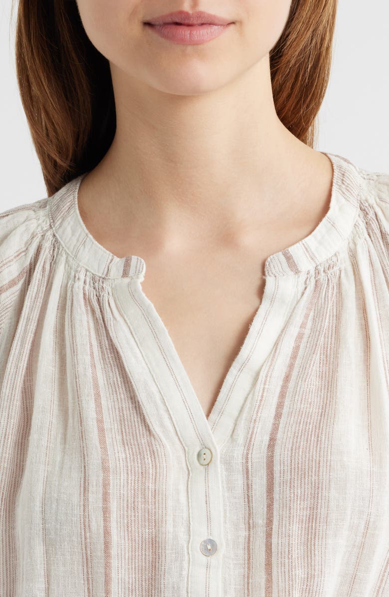 Rails Augustine Stripe Linen Blend Dress, Alternate, color, Reims Stripe