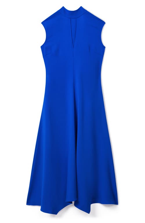 Reiss Jessa Side Ruched Asymmetric Dress In Cobalt
