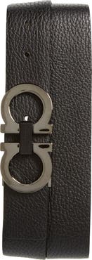 FERRAGAMO Reversible Double Gancio Belt
