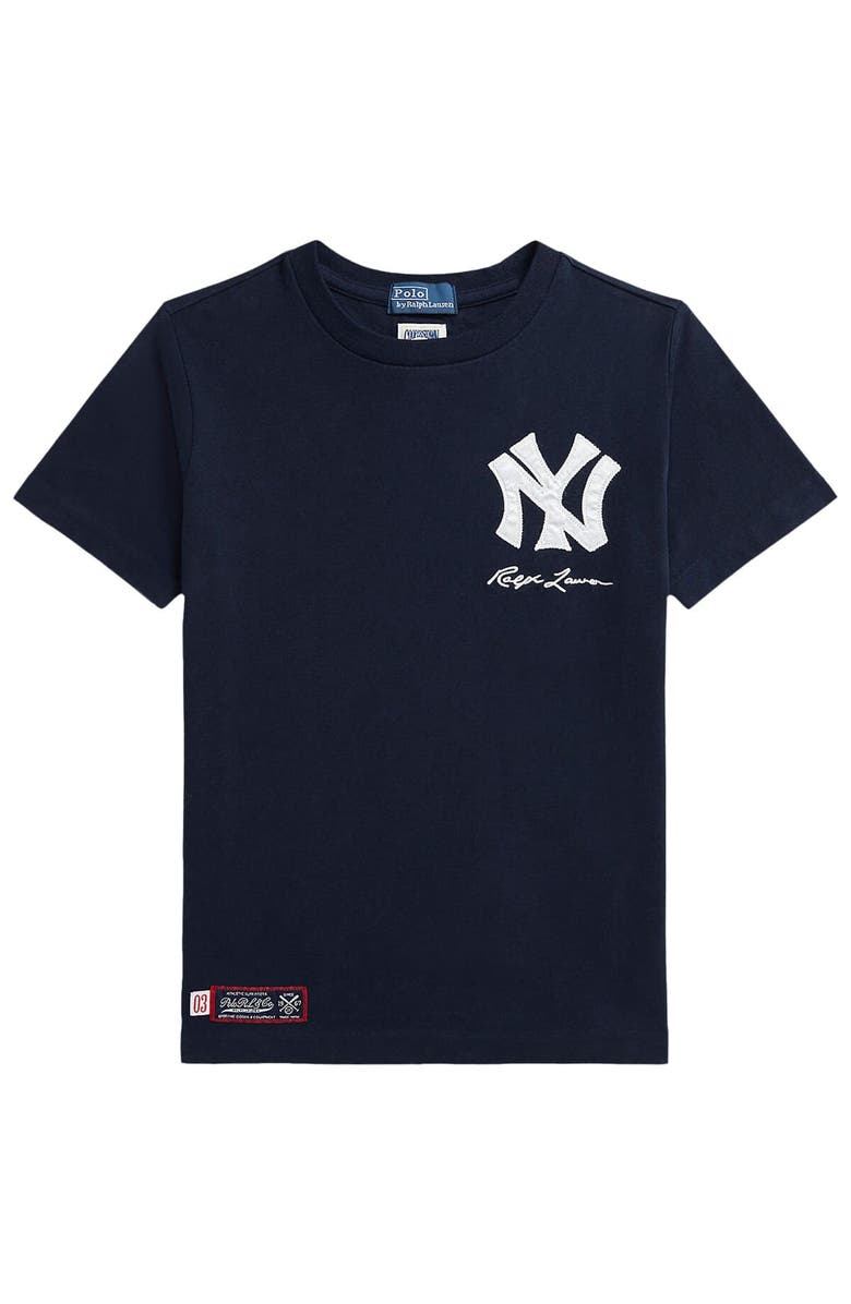 Polo Ralph Lauren Toddler Polo Ralph Lauren  Navy Yankees  Jersey T-Shirt, Alternate, color, 