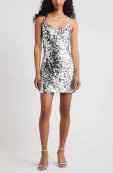BP. V-Neck Sequin Minidress