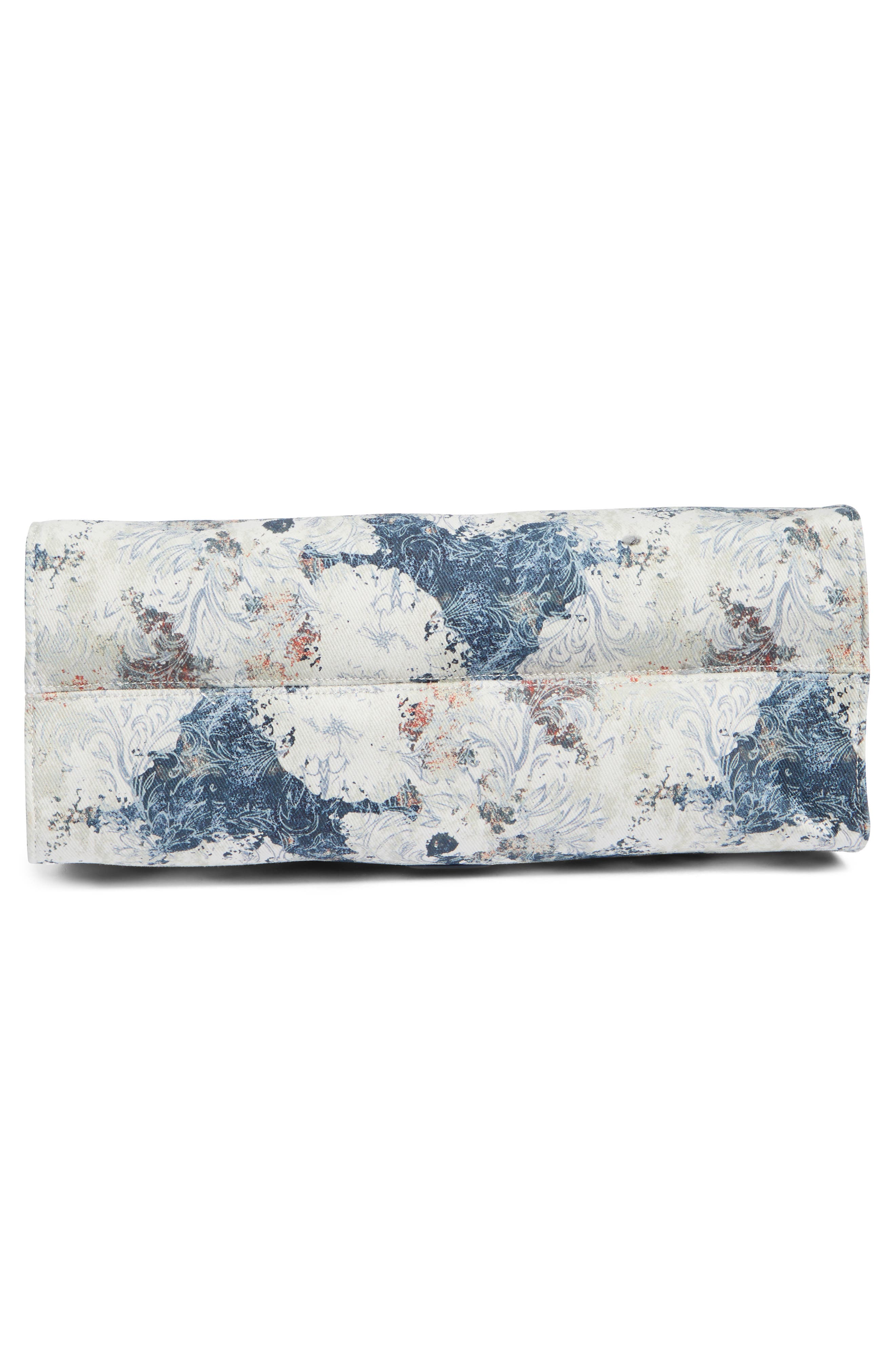 Vince Camuto Aalis Floral Canvas Tote, Alternate, color, Blue Floral