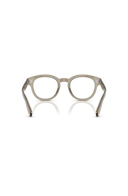 Oliver Peoples 50mm Round Optical Glasses In Transparent