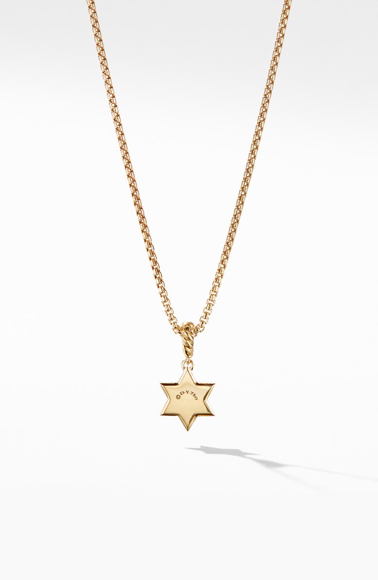 David Yurman Star of David Pendant in 18K Yellow Gold with Diamonds, Alternate, color,