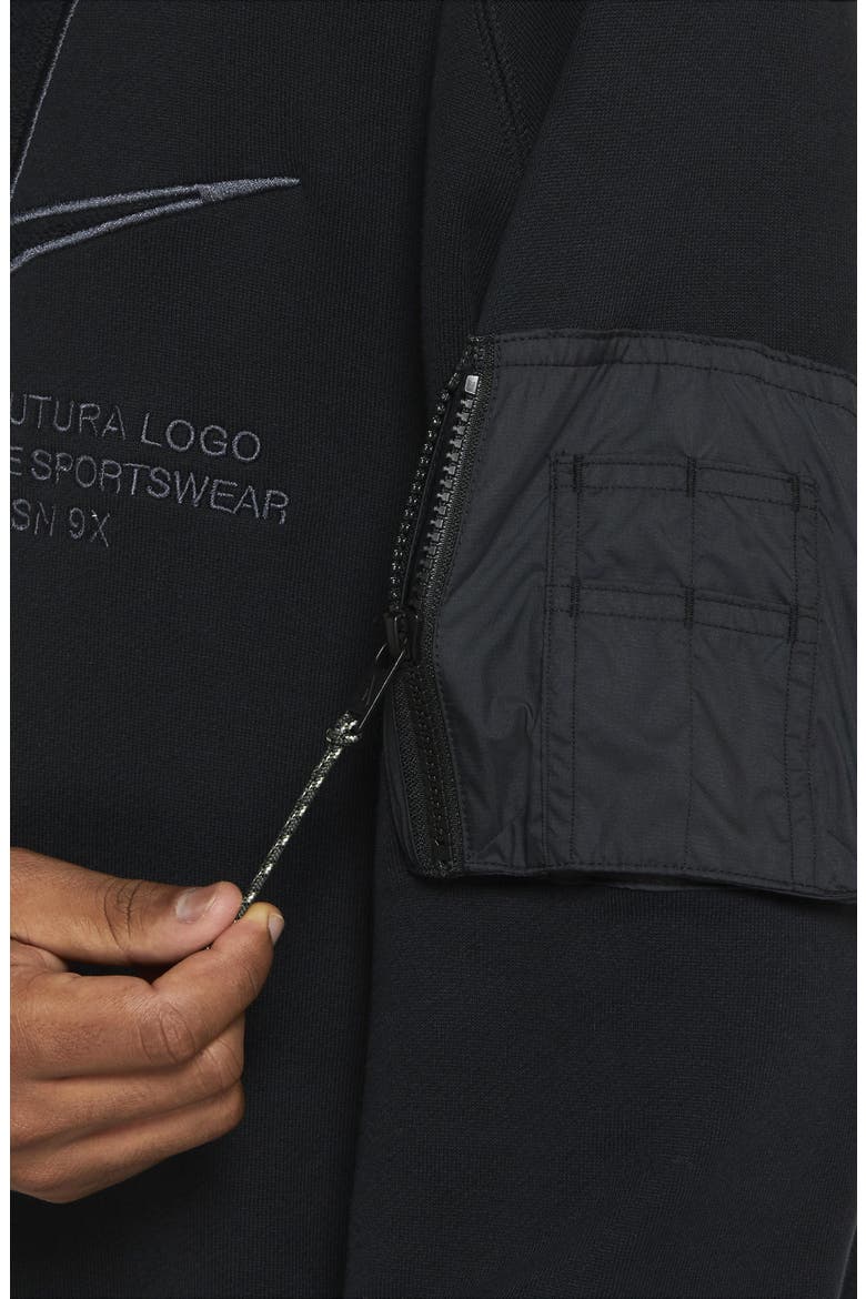 Sportswear Utility Hoodie, Alternate, color, BLACK