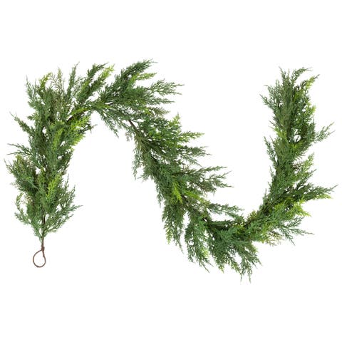 Cedar Artificial Christmas Garland - 6' x 14" - Unlit