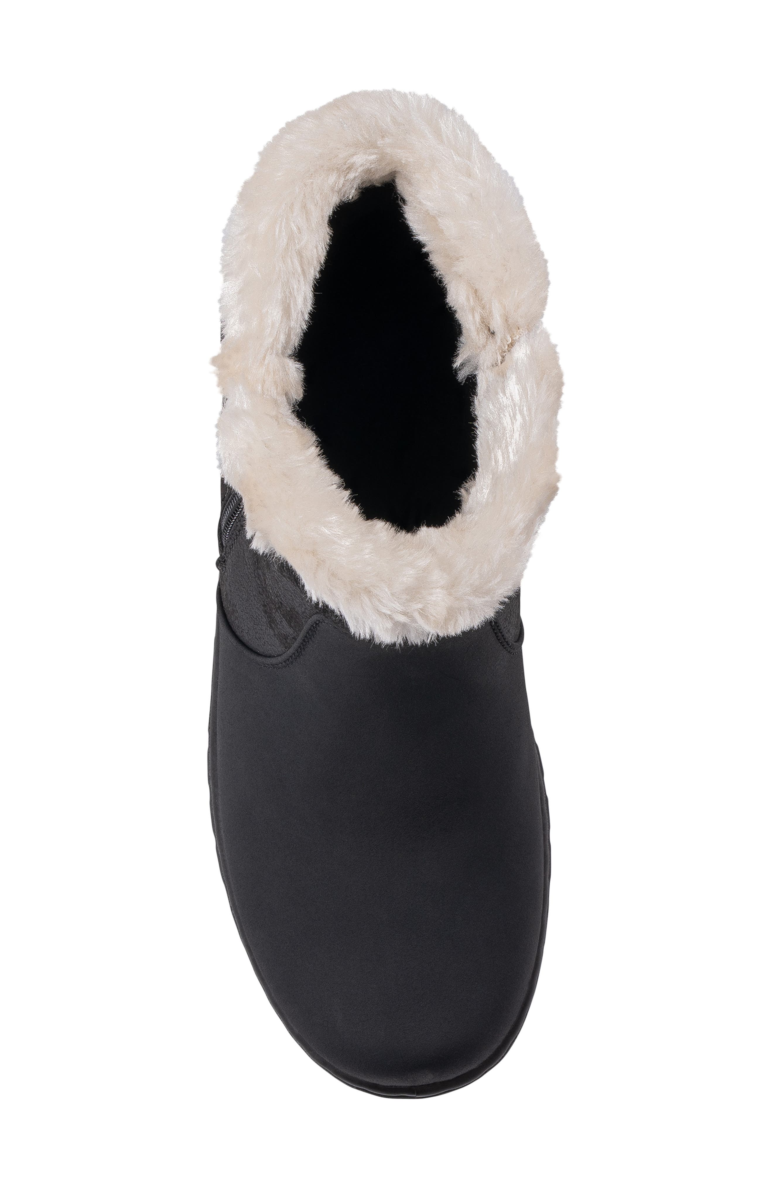 Wesley Faux Leather Ankle Boot, Alternate, color, BLACK