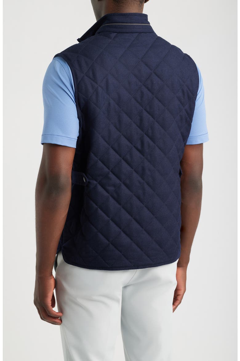 Essex Quilted Wool Vest, Alternate, color, NAVY