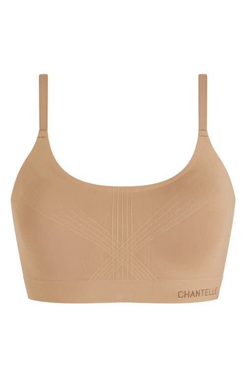 Chantelle Lingerie Smooth Comfort Seamless Padded Bralette In Terracotta