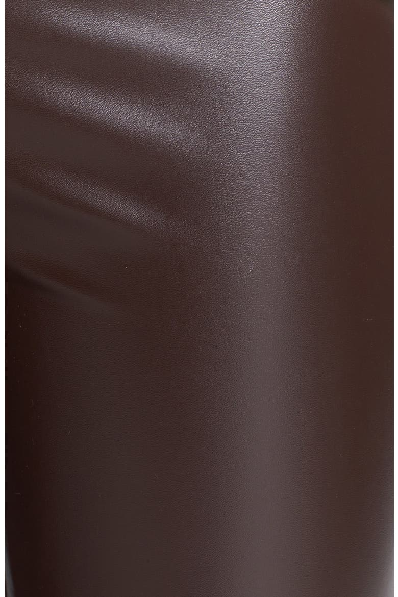 Faux Leather Leggings, Alternate, color, CHOCOLATE
