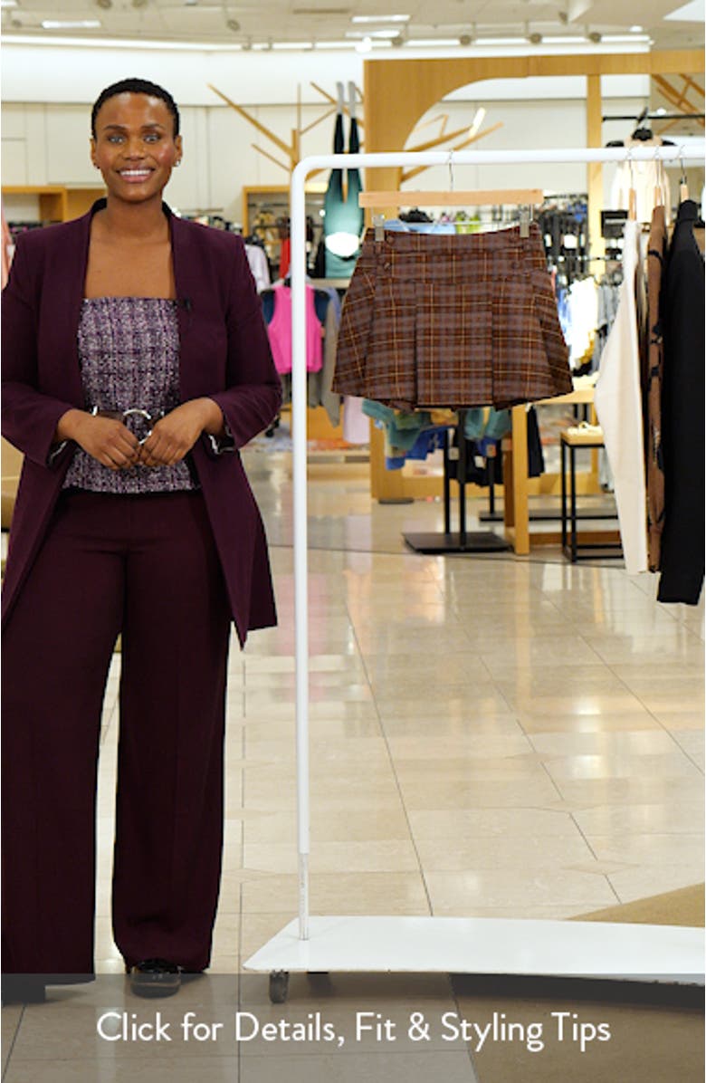 Plaid Pleated Miniskirt, sales video thumbnail