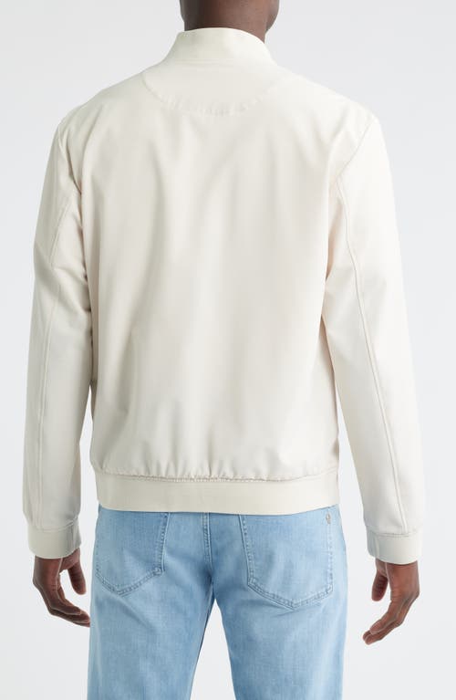 Hugo Boss Boss Hanry Slim Fit Bomber Jacket In White
