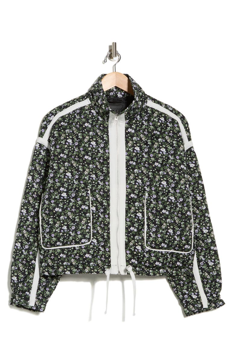 BLANKNYC Cropped Quilted Jacket, Alternate, color, Night Garden