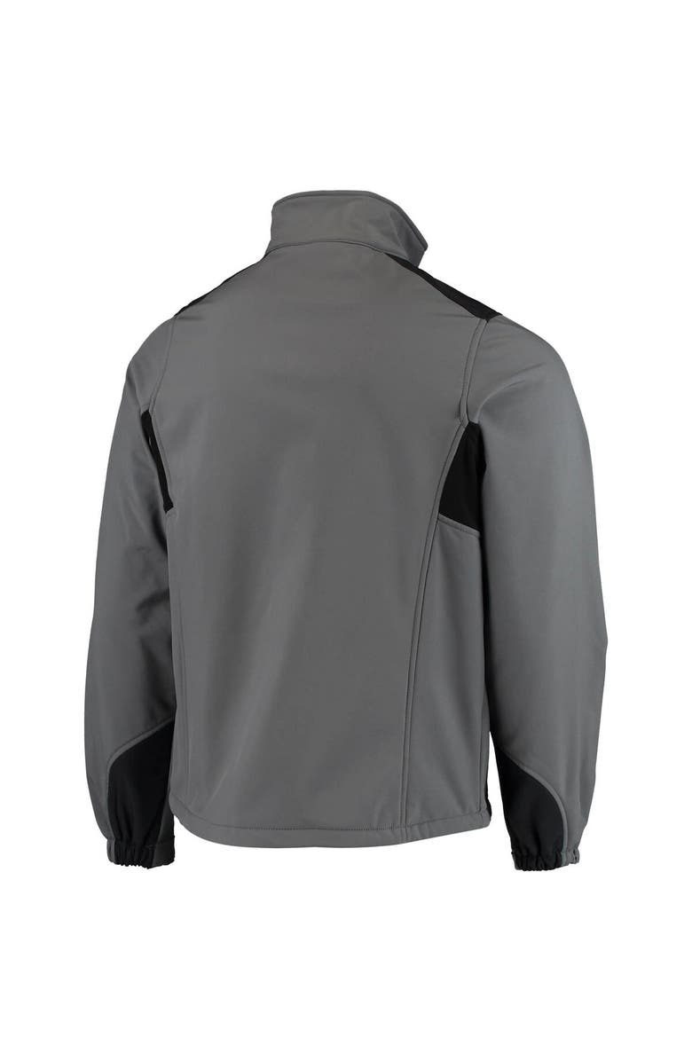 DUNBROOKE Men's Dunbrooke Charcoal New York Giants Circle Softshell Fleece Full-Zip Jacket, Alternate, color,