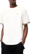 Burberry Check Trim Cotton T-shirt