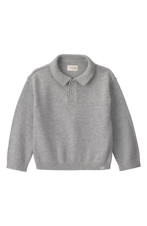 Kids' Organic Cotton Polo Sweater