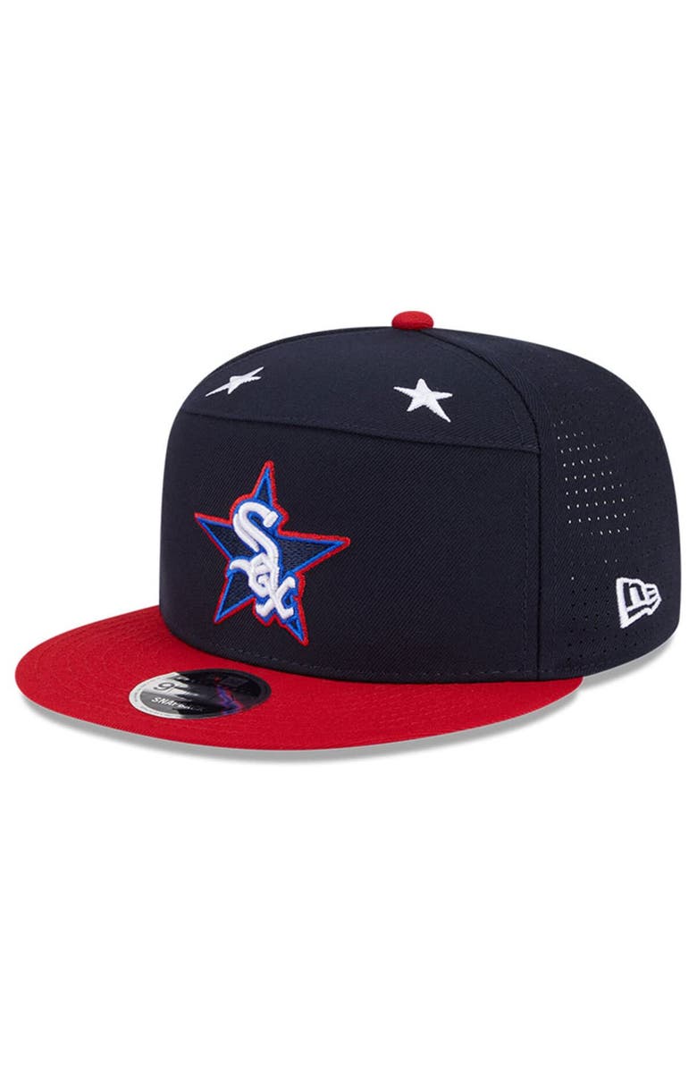 New Era Men's New Era Navy/Red  Chicago White Sox 2025 MLB All-Star Game Workout Side Patch 9FIFTY Snapback Hat, Alternate, color, Navy