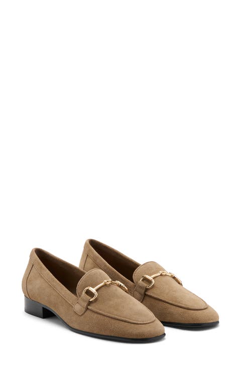 Buckle Leather Apron-Toe Flat