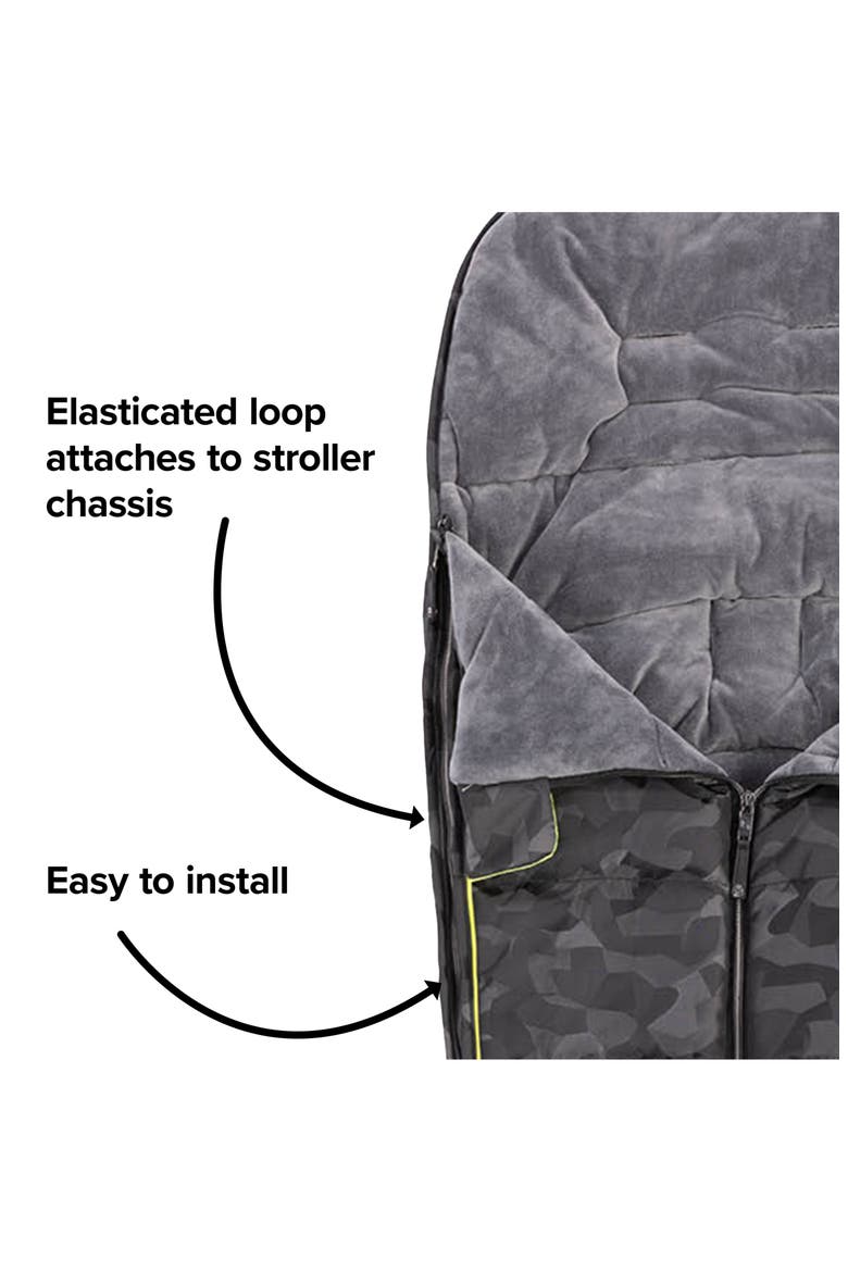 Universal All Weather Footmuff, Alternate, color, BLACK CAMO