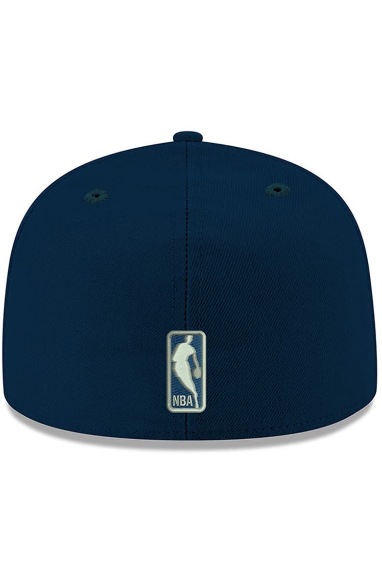New Era Men's New Era Navy Minnesota Timberwolves Official Team Color 2Tone 59FIFTY Fitted Hat, Alternate, color,