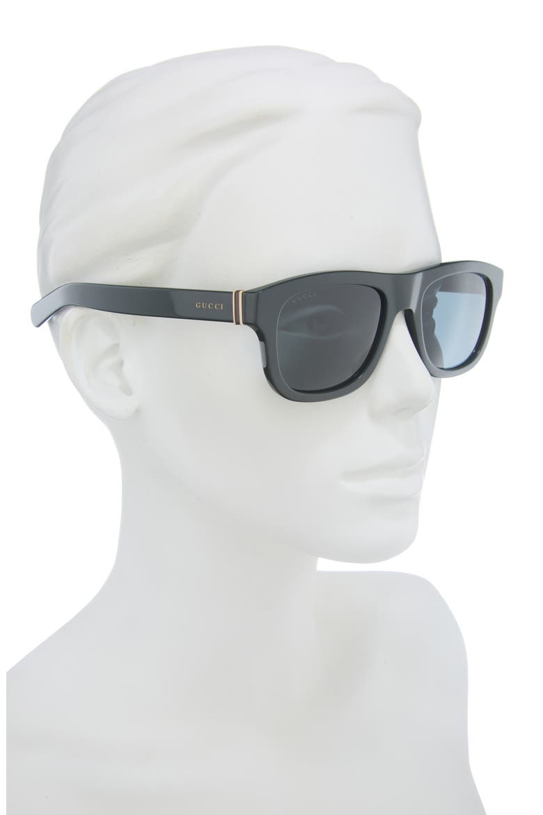 54mm Square Sunglasses, Alternate, color, GREEN GREEN BLUE