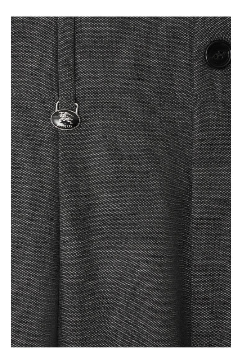 Wool Tailored Trousers, Alternate, color, Gull grey/trip grey