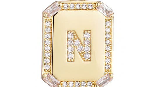Adornia Initial Tag Pendant Necklace