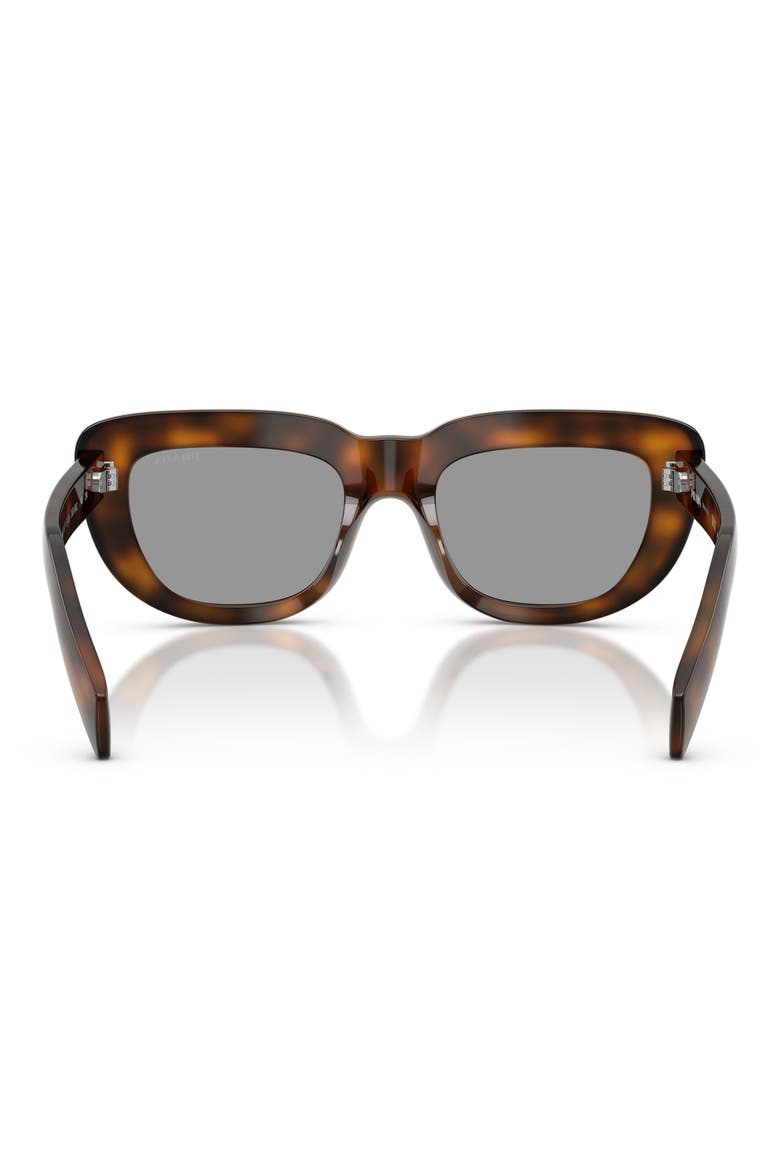 53mm Rectangular Sunglasses, Alternate, color, TORTOISE/GREY