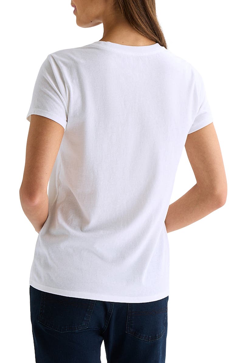 Lucky Brand Bandana Flag Short Sleeve T-Shirt, Alternate, color, Bright White