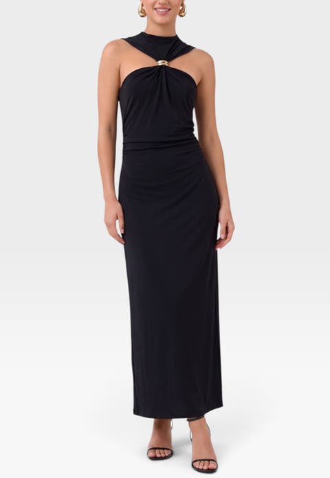 Pricilla High Neck Midi Dress