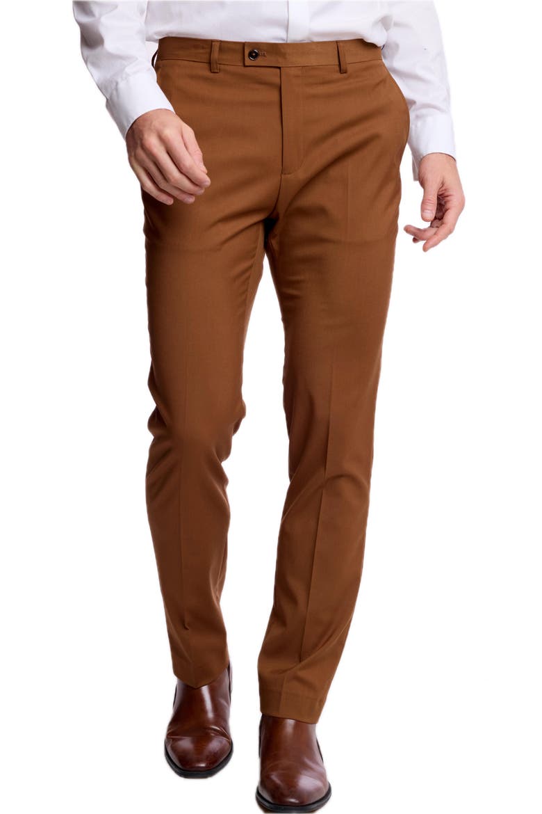 Downing Slim Fit Stretch Pants, Alternate, color, PECAN