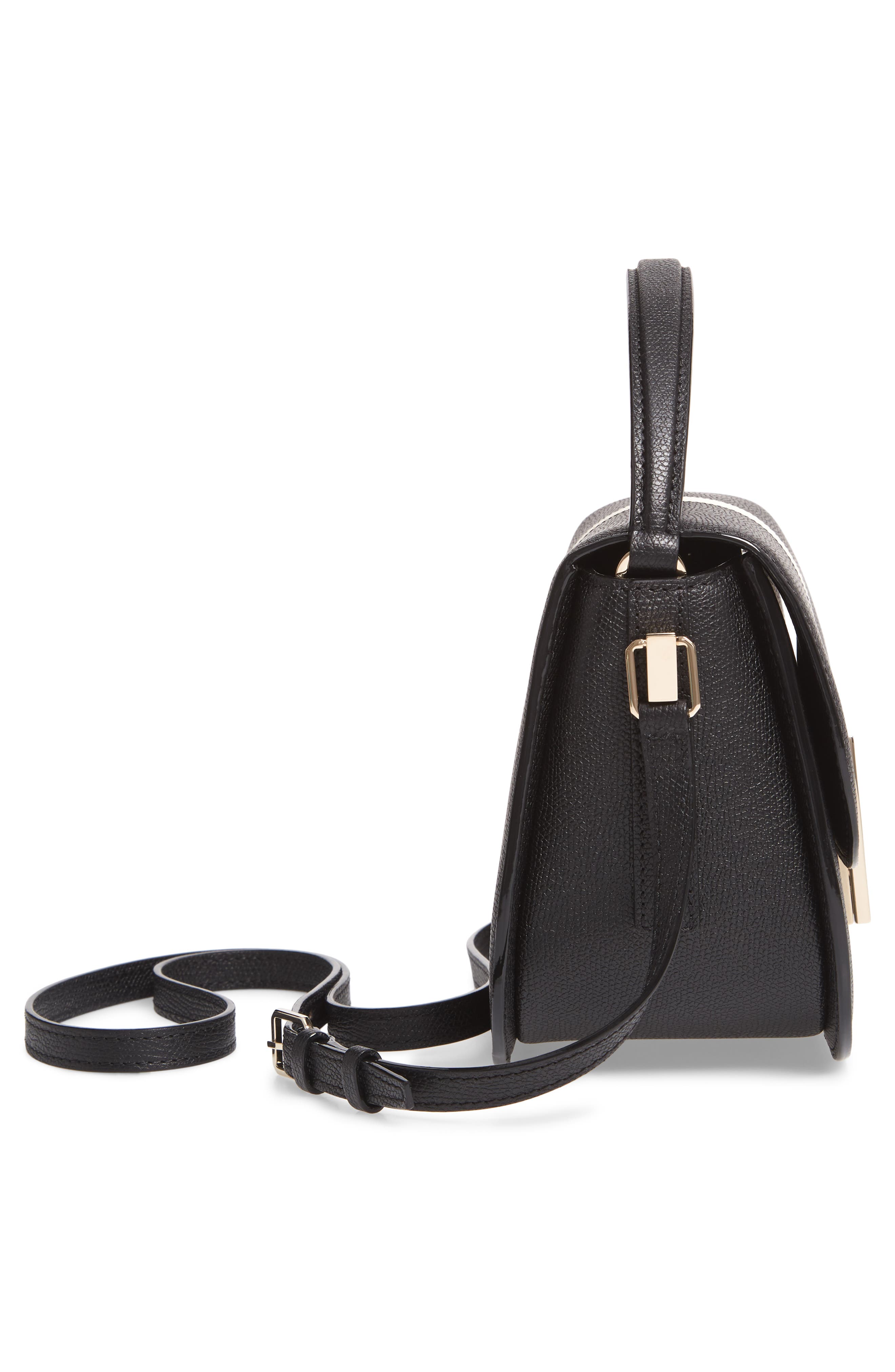 Valextra Iside Stripe Top Handle Bag, Alternate, color, 