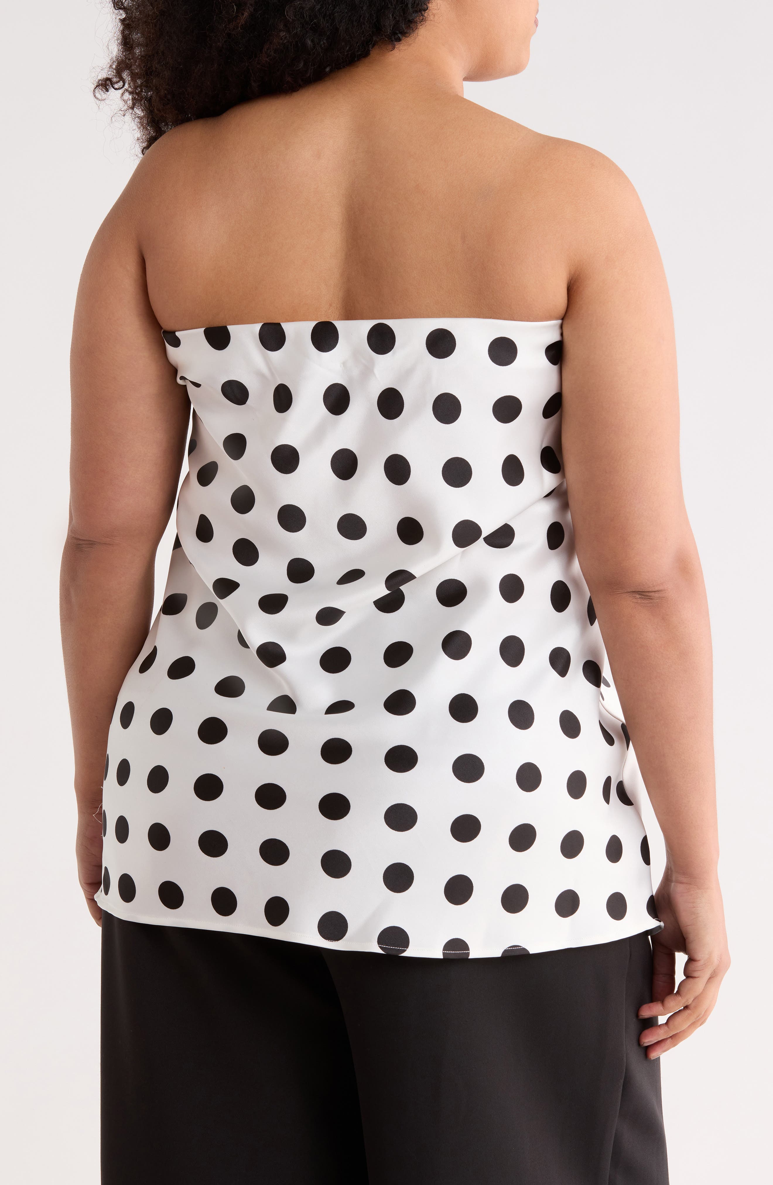 Renee C Polka Dot Strapless Tunic Top (Women) | Nordstromrack