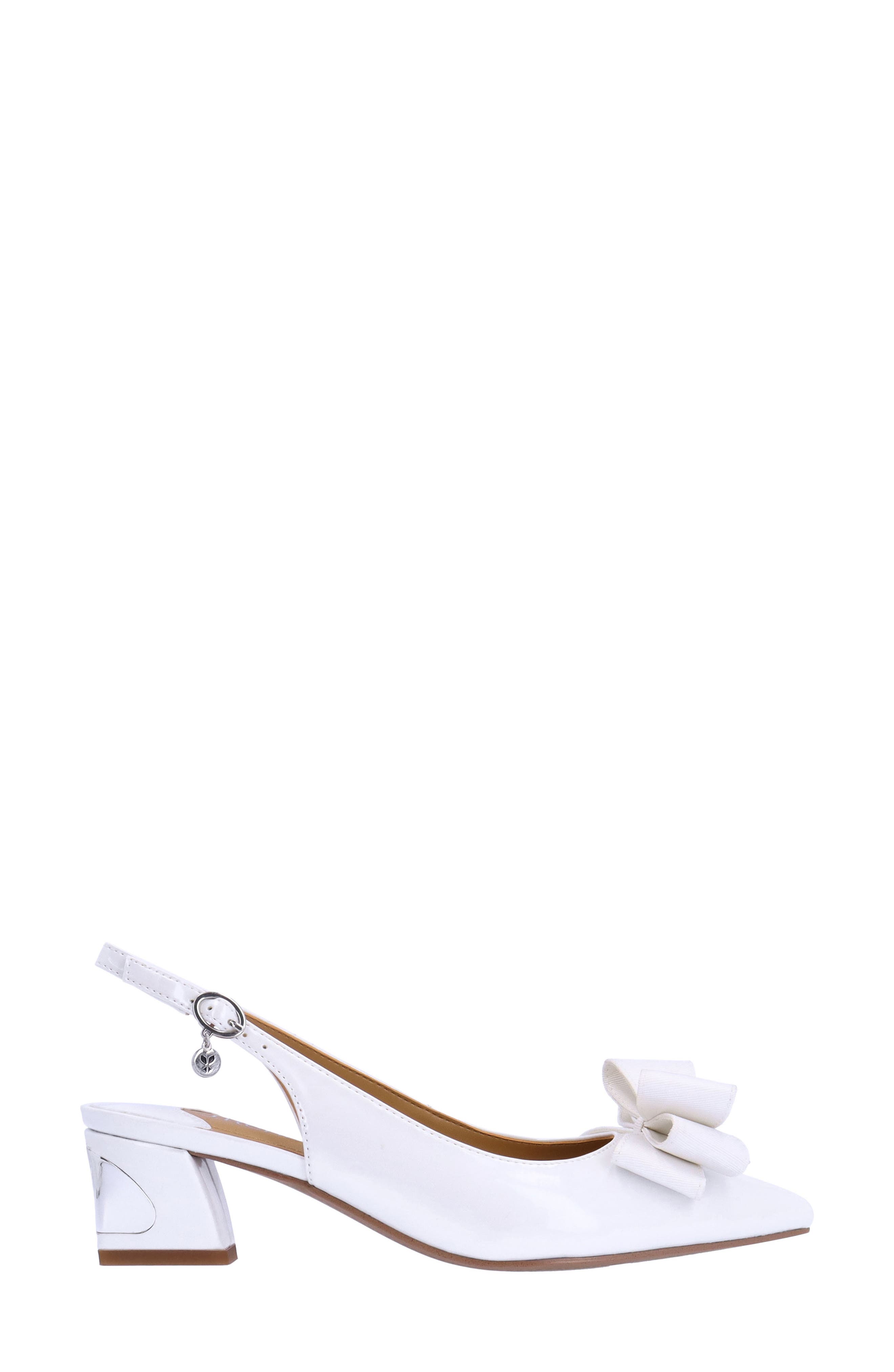 J. Reneé Kimma Pointed Toe Pump, Alternate, color, White