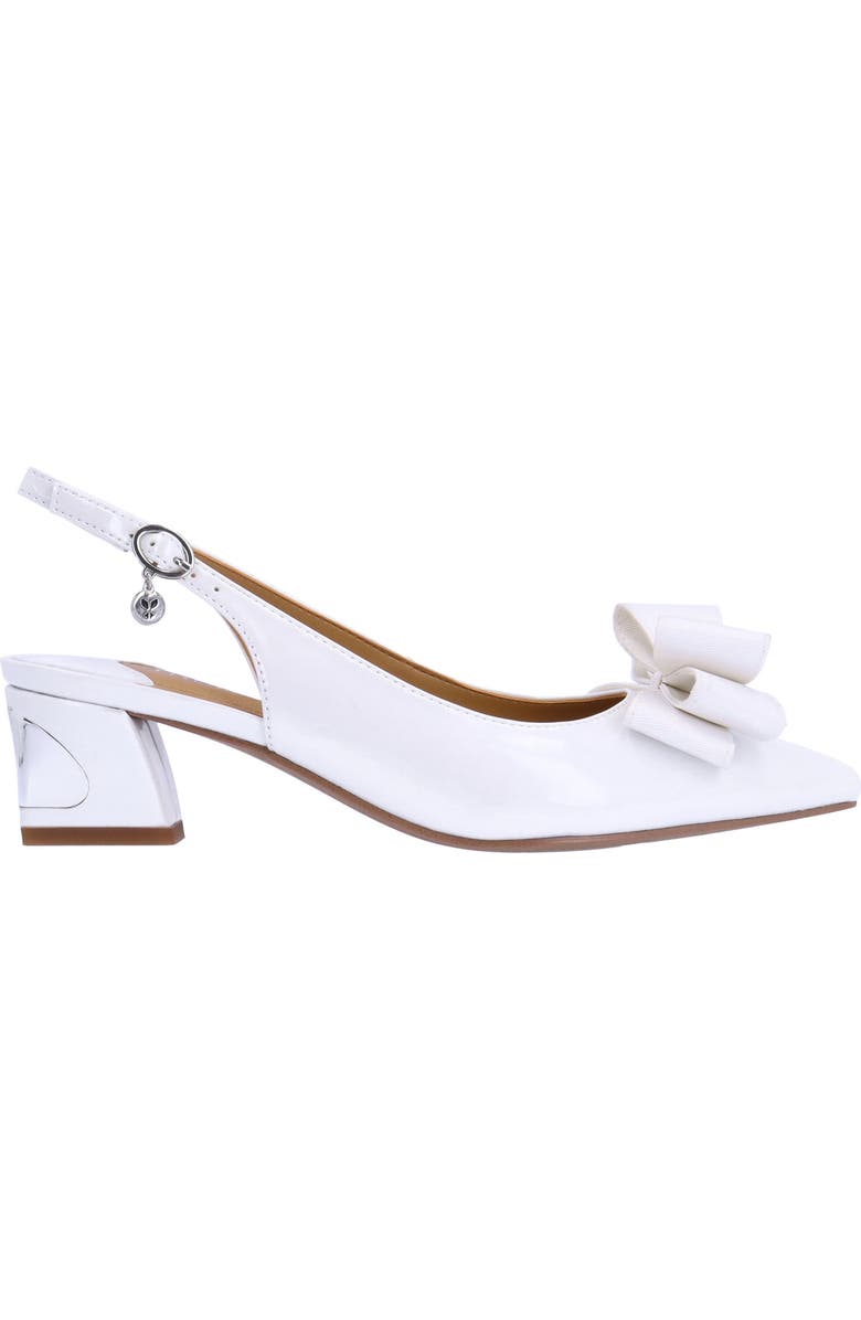 J. Reneé Kimma Pointed Toe Pump, Alternate, color, White
