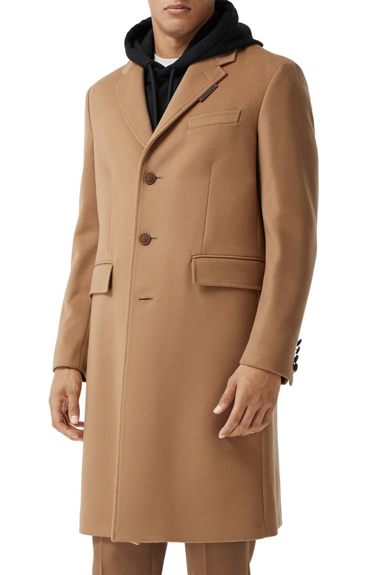 Hawkhurst TB Button Wool & Cashmere Coat, Alternate, color, CAMEL