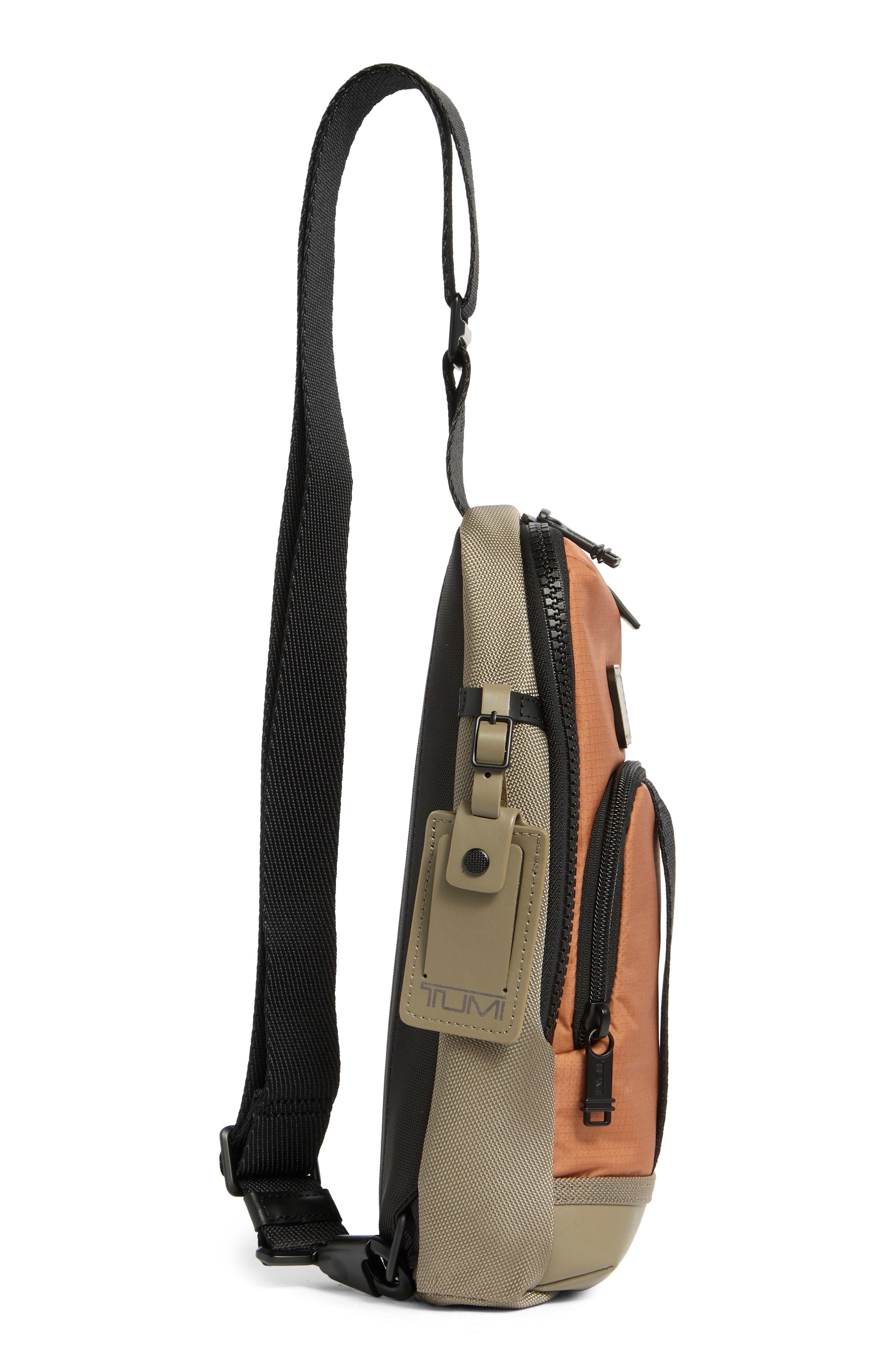 TUMI Fife Slim Sling Bag, Alternate, color, Cider/ Sand